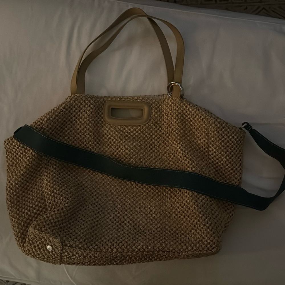 Maje Raffia Tote Bag preowned